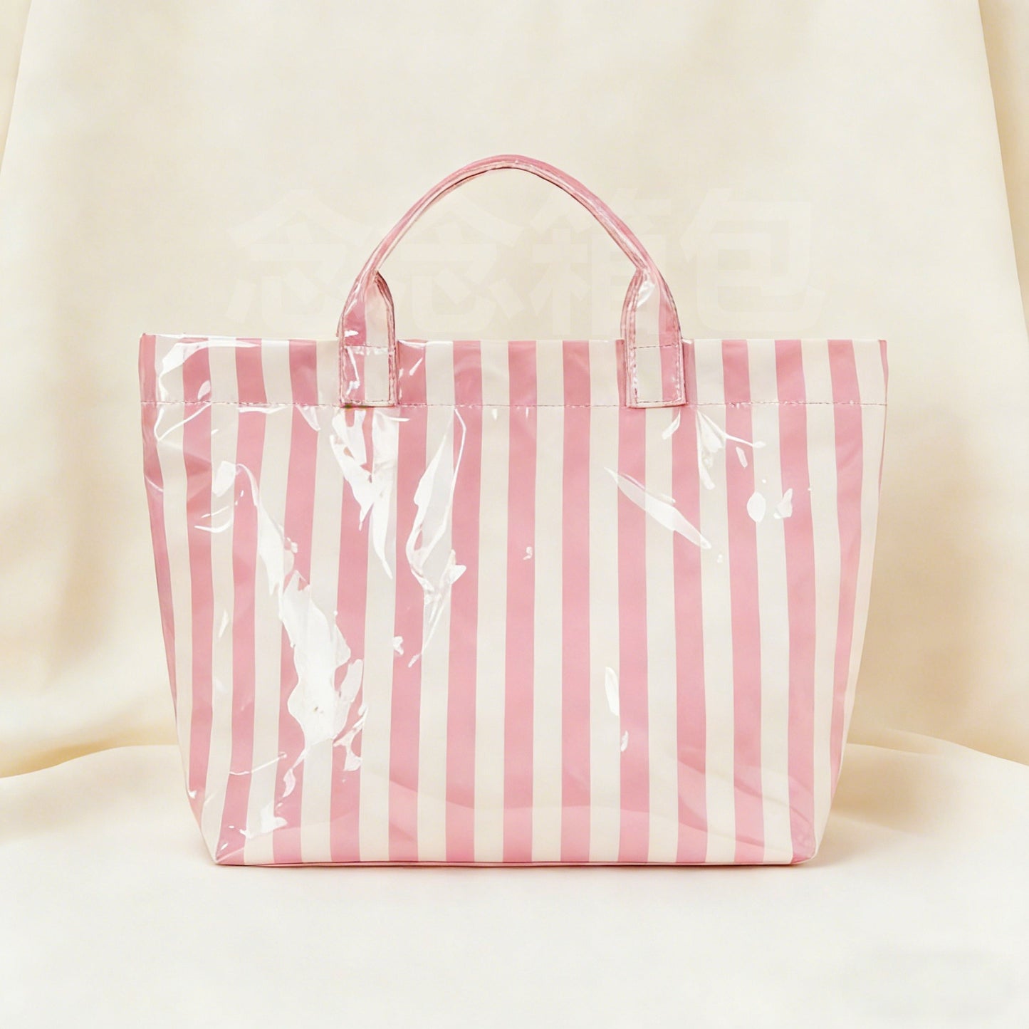 PVC Striped Tote Bag