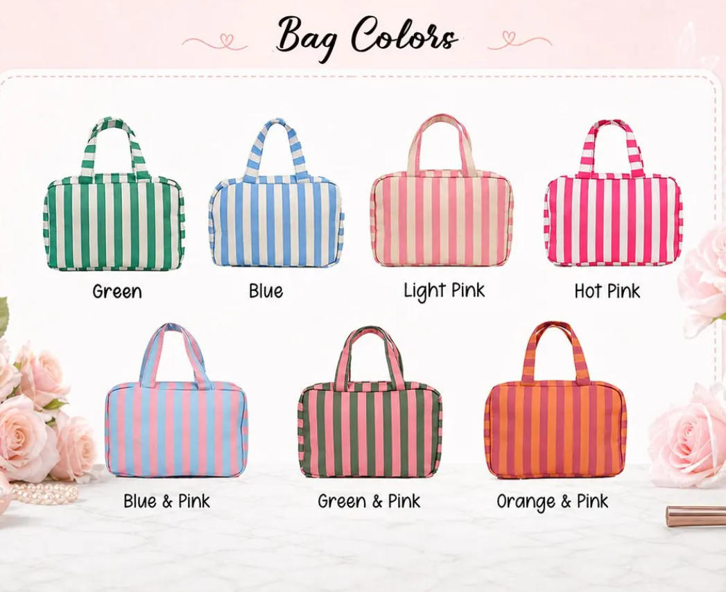 Customizable Name Wet/Dry Separation Toiletry & Cosmetic Bag – Portable Organizer