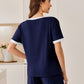 Cozy Ribbed Contrast Lounge Set