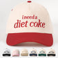 diet coke Color-blocked Baseball Cap Flat Cap