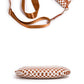 Checkered Woven Crossbody Fanny Pack with Coin Purse
