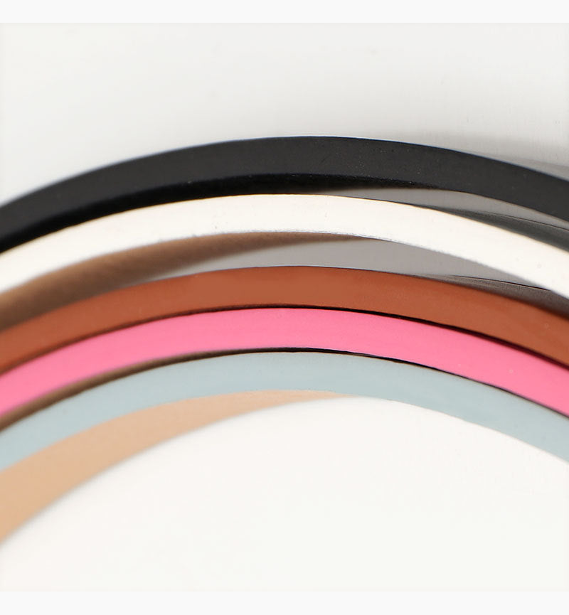 Bow Buckle Skinny Belt