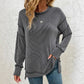 Slit Loose Sweatshirt