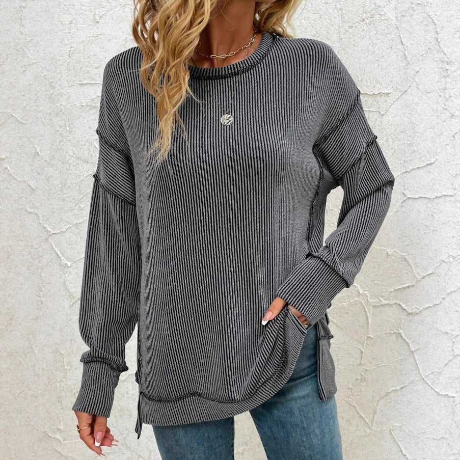 Slit Loose Sweatshirt
