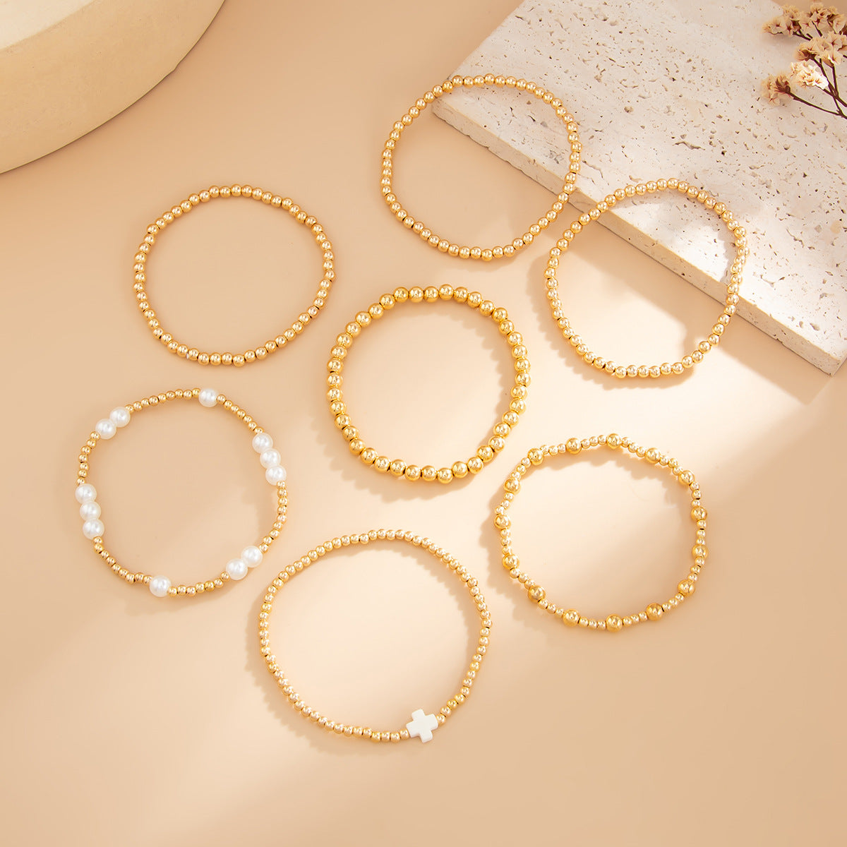 Gold Bracelet Stacks