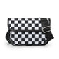Chess Board Black Vintage Crossbody Bag Fanny Bag