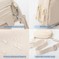 Nylon Double Compartment Crossbody and Wristlet