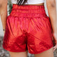 High Waist Elastic Waist Shorts