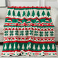 Half Fleece Christmas Blanket