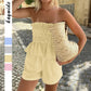 Ruffle Hem Shorts Set