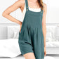 Solid Color Cotton & Linen Jumpsuit