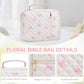 Floral Quilted Bible Cover Large Capacity Bible Case