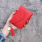 Tassel and Heart Pendant Vagen Leather Wallet/card holder