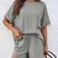 Laid-back Short Sleeve Boxy T-shirt & Short Casual Set