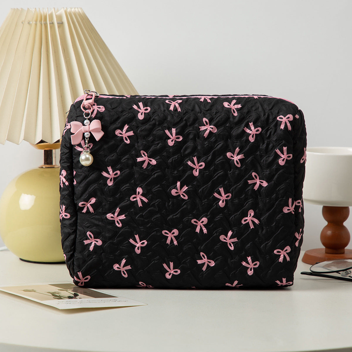 Y2K Quilted Puffy Makeup Bag