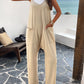 V Neck Loose Pockets Cami Jumpsuit