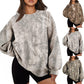 Oversized Camo Crewneck Sweatshirt