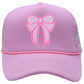 Checkered Bow Trucker Cap