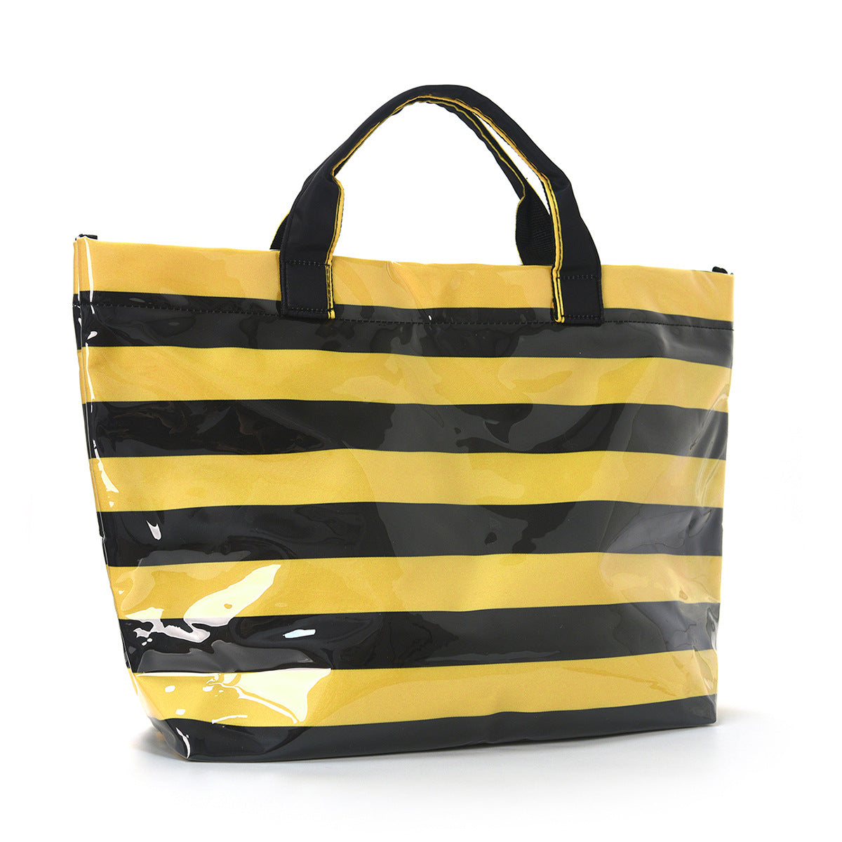 Sunset Stripe Clear PVC Tote Bag