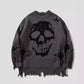 Halloween Skull Hole Sweater