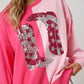 Pink Boots Sequin Sweatshirt