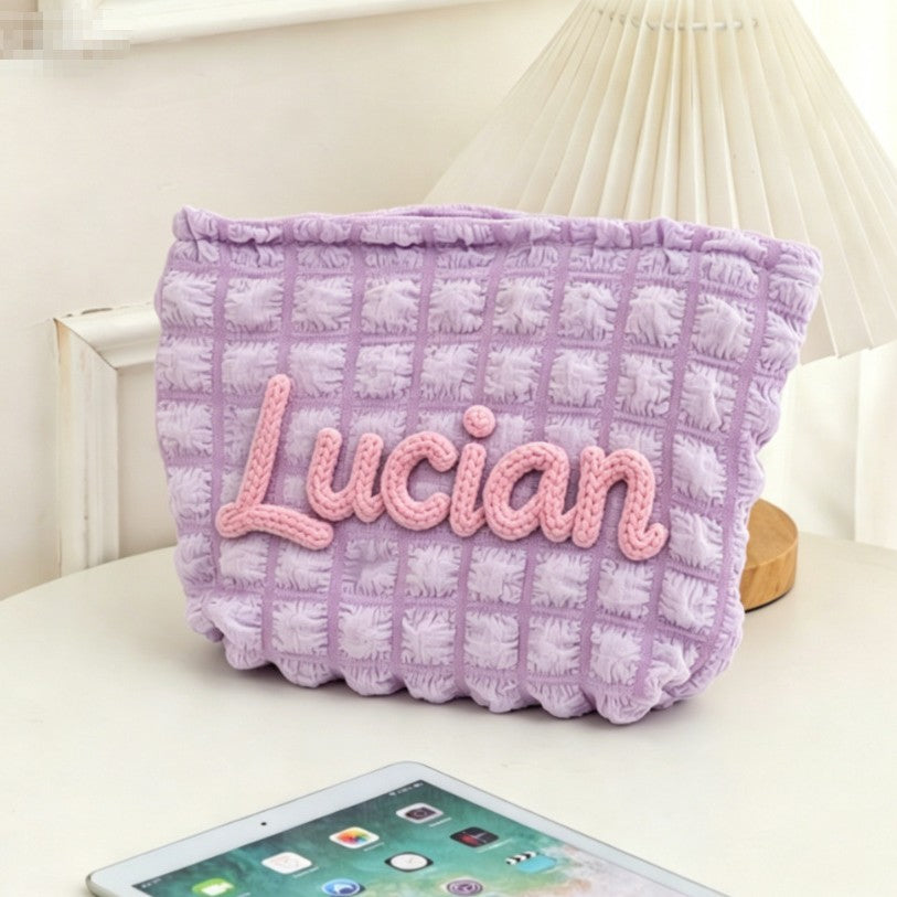 Custom Puffy Cloud Makeup Bag
