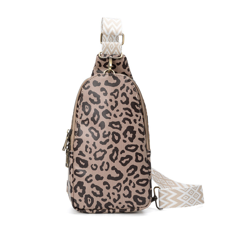 Leopard Print Chest Bag Sling Bag