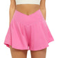 Pocket Faux Two-Piece Shorts