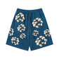 Printed camouflage shorts