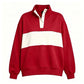 Custom Name Preppy Style Quarter-Snap Sweatshirt