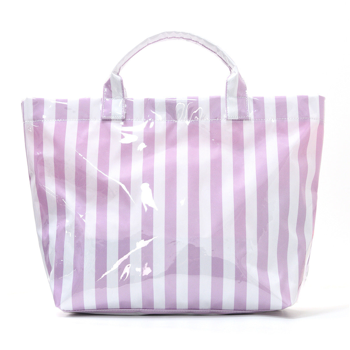 PVC Striped Tote Bag