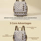 Convertible Checkered Backpack Purse — 2-in-1 Fashion Shoulder Bag