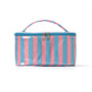 Candy Stripe PVC Cosmetic Bag