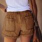 Pocket Frayed Tencel Shorts