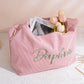 Personalized Corduroy Hobo Shoulder Bag Custom Name Embroidery Tote