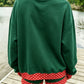Gingham Trim Baggy Pullover 2pcs Short Set