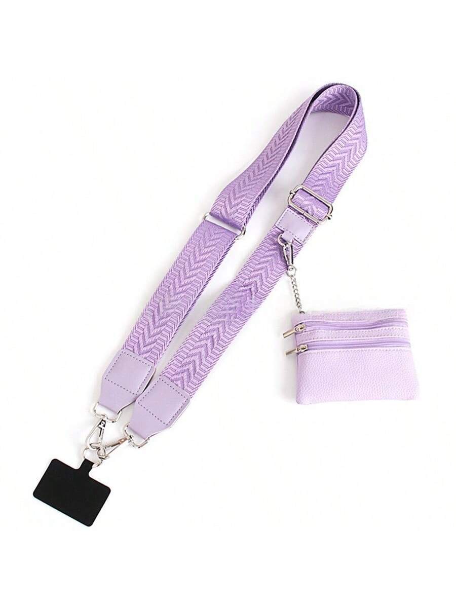 Phone Strap with Zppered Pouch