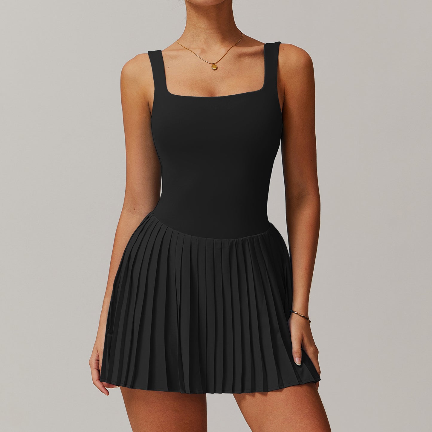 Contour Mini Dress Tennis Dress with Inside Shorts and Pockets