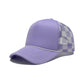 Checkered Foam Trucker Hat Blank