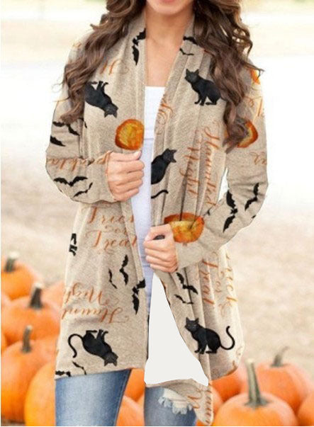 Halloween Print Cardigan