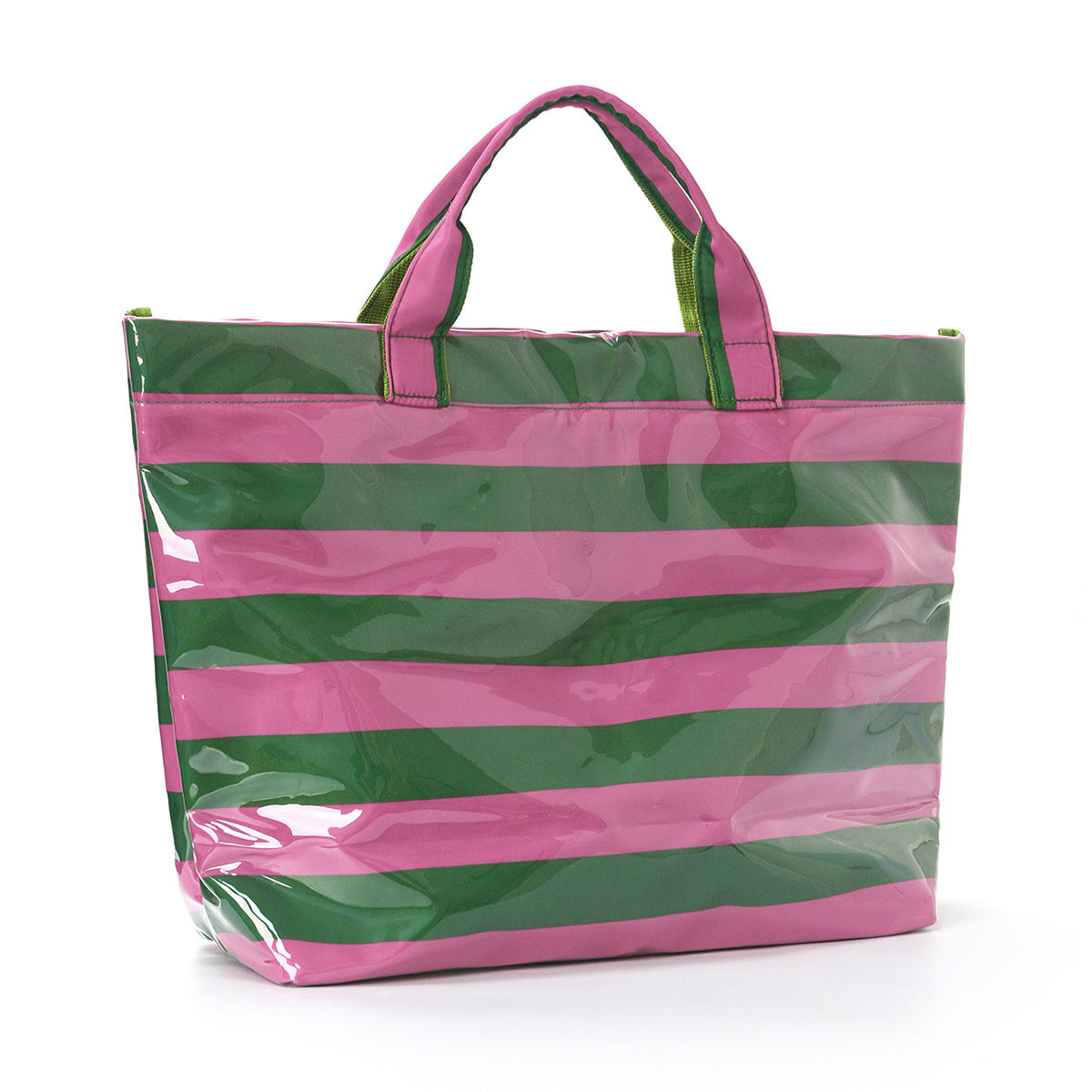 Sunset Stripe Clear PVC Tote Bag