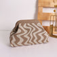 Wave Knit Clutch Bag