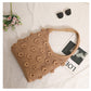 Floral Cotton Thread Woven Tote Bag