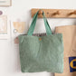 Simple style corduroy women's canvas handbag with name