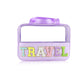 Travel Patch Clear PVC And PU leather Makeup Toiletry Storage Bag