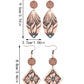 Western Wood Chip Earrings
