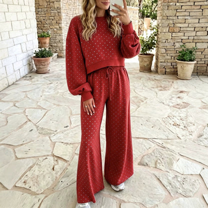 Women's Knit Two-Piece Loungewear Set