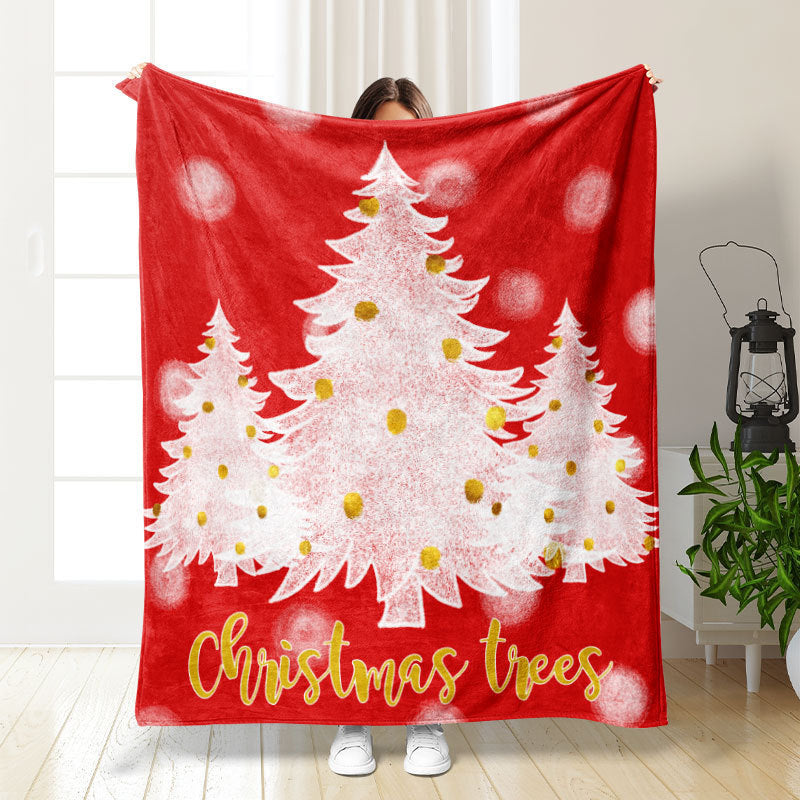 Thickened double-sided printed blanket nap blanket