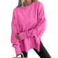 Side-slit Panelled Crew-neck Sweatshirt