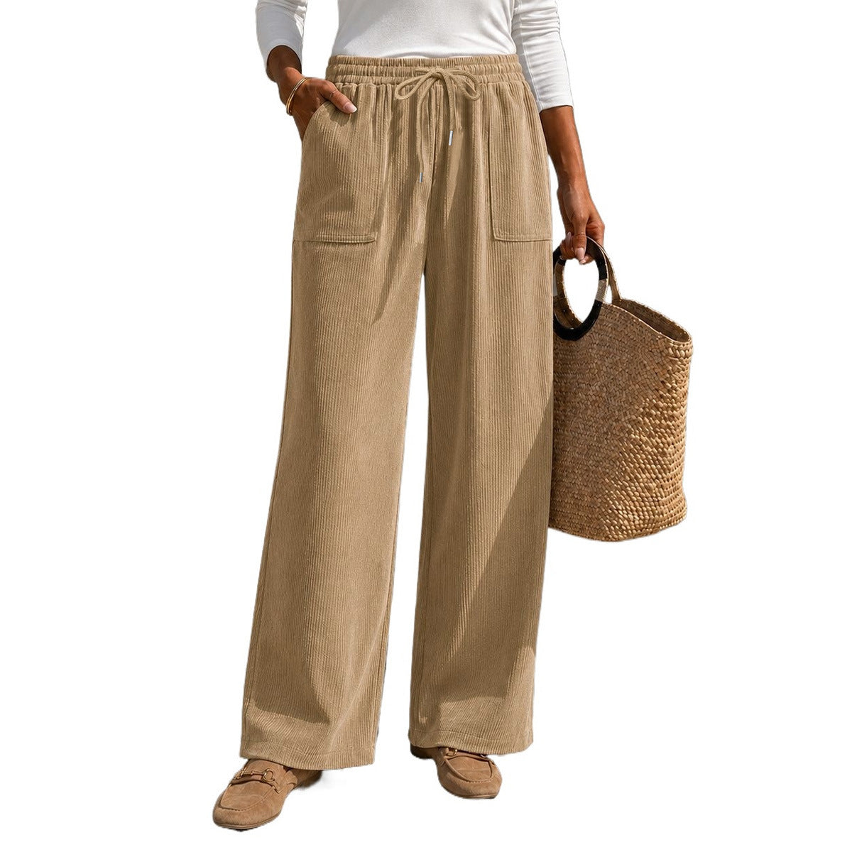 Cozy Corduroy Casual Pants